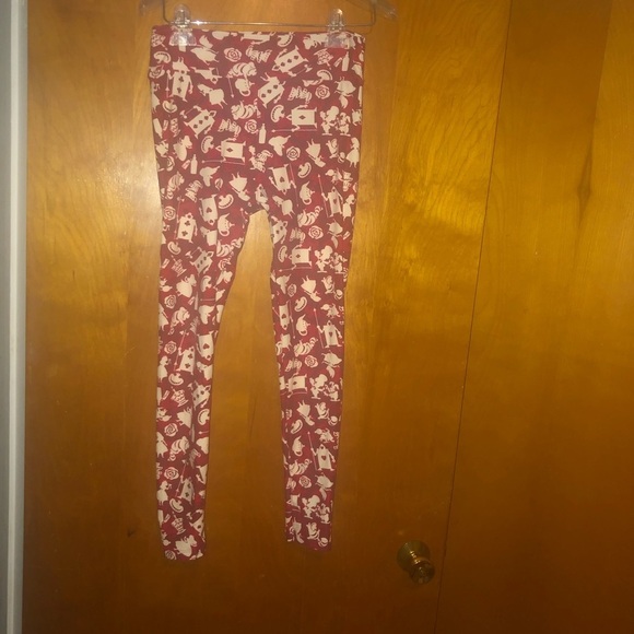 Lularoe Disney Alice and wonderland OS leggings - Picture 1 of 4